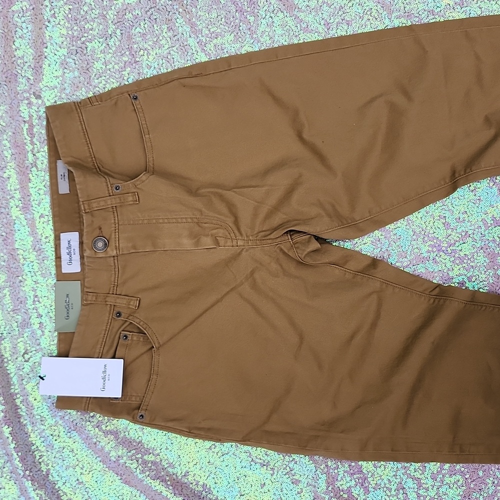 GOODFELLOW Light Brown 5 Pocket Pant 30x32 NWT!! - Picture 2 of 3